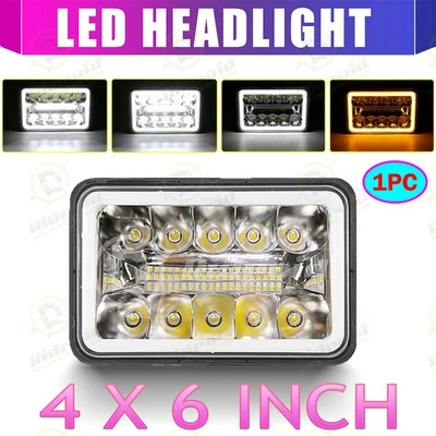 DOT 4x6" LED Headlight Hi/Low Beam For 1980 - 1988 Oldsmobile Cutlass Supreme - Изображение 1 из 4