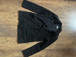 H And M Women's Xs Black Blazer Viscose Polyester And Elastene - Picture 1 of 6