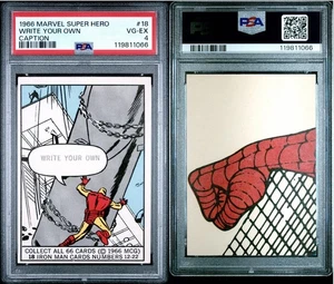 1966 DONRUSS MARVEL SUPER HEROES IRON MAN #18 PSA GRADED NEW SLAB - Picture 1 of 3