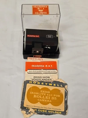 Soporte para cubo flash Honeywell Zeiss Ikon Ikoblitz 4x1 para Rollei 35 Voigtlander Foto 1 de 4