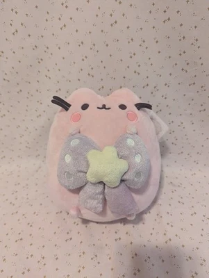  Gund Pink ROSE PUSHEEN With Purple Bow #6059928 Year 2021 - Image 1 of 4
