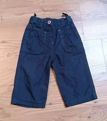 ZEEMAN GIRL Hose Gr.74 Anthrazit Details Rundumgummibund Jersey Innenfutter neuw - Bild 1 von 4