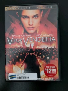 V For Vendetta DVD 2006 Widescreen Natalie Protman Movie  - Picture 1 of 4