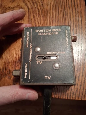 Adaptador de caja conmutadora RF Atari 2600 Coleco vintage TV/Juego/Computadora Foto 1 de 4