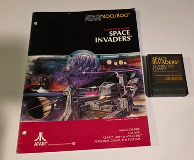 Space Invaders CXL4008 (Atari 400/800/XL/XE, 1981) ☆ Authentic ☆ Manual ☆ - Image 1 of 4