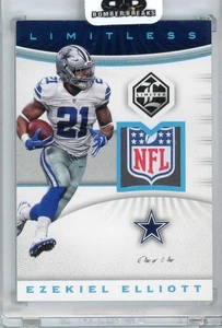 2017 Limited - Ezekiel Elliott - Limitless Materials Super Prime Shield 1/1 - Bild 1 von 2