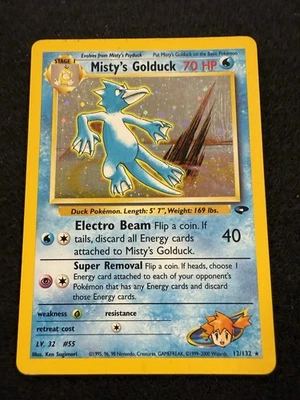 Pokemon Misty's Golduck Holo 12/132 from Gym Challenge in LP- condition! - Image 1 of 4