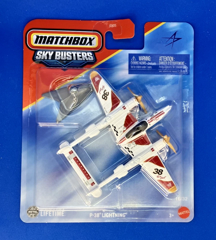 Matchbox - Sky Busters - 16/32 - P-38 Lightning - JCN02 - Bild 1 von 3