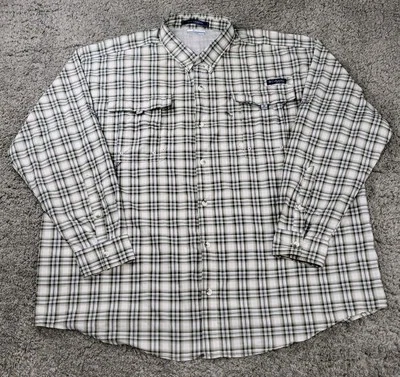Camisa Columbia Para Hombre Super Bahama PFG XXLarge Guinga Abotonada Manga Larga  Foto 1 de 4