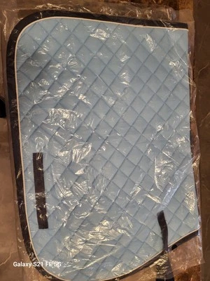 Novo bebê azul e azul marinho acabamento selim inglês almofada quadrada todo porpuse - Imagem 1 de 3