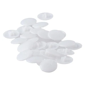 100 PCS White Plastic Nuts Bolts Covers Exterior Protective Caps Screws Head - Picture 1 of 12