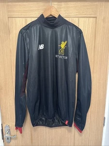 Camiseta de entrenamiento Liverpool FC 2017/18 New Balance negra ligera rara talla mediana - Imagen 1 de 9