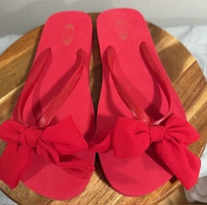 Ivy Follie Zapatos Mujer Talla 8 Rojo Mandy Chanclas Arco Sandalias Verano PVC EVA - Imagen 1 de 9