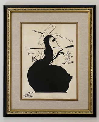 Salvador Dali lithograph Stamped, hand signed 1904-1989 Art  framed Amazing  — 第 1/4 张图片