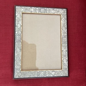 Vintage Martin Aborn Metall Holz Fotorahmen Bild Portrait hält 5 x 7 - Bild 1 von 7