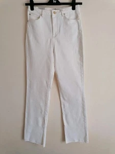 Mint Velvet Nashville High Waist Split Hem Slim Flare Jeans UK 12 R - Picture 1 of 7