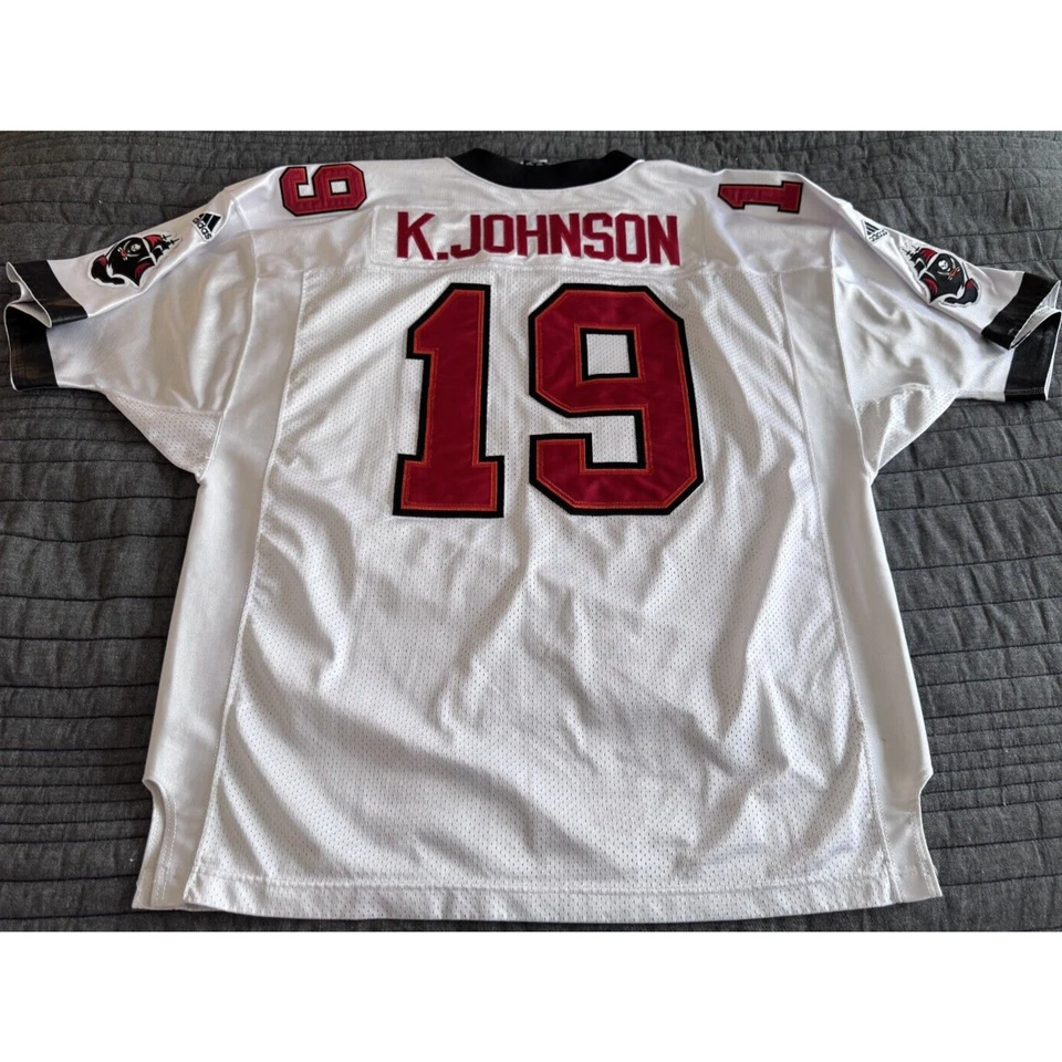 Camiseta Adidas Keyshawn Johnson 2000 NFL Tampa Bay Bucaneers auténtica 54 XXL Y2K Foto 1 de 4