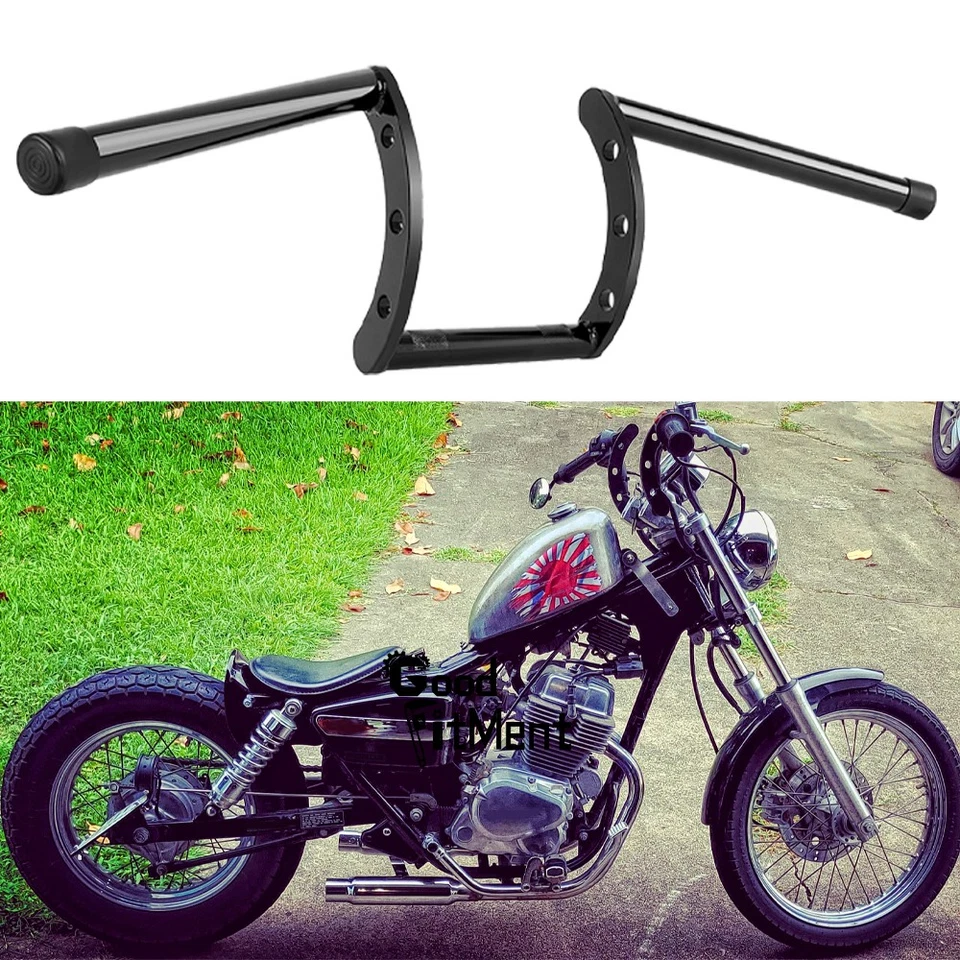 For Honda CMX250C Bobber 22mm 7/8" Motorcycle Bike Z Bars Black Drag Handlebar - Imagem 1 de 4