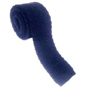 Vintage Lands End Charter Collection Mohair Krinkle Strick Krawatte mit quadratischem Ende 52 x 2 3/8 Zoll - Bild 1 von 7