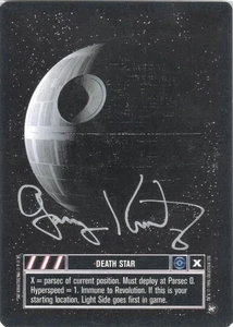 Star Wars CCG - Gary Kurtz † (Producer) - signed Death Star card - autograph - Bild 1 von 1