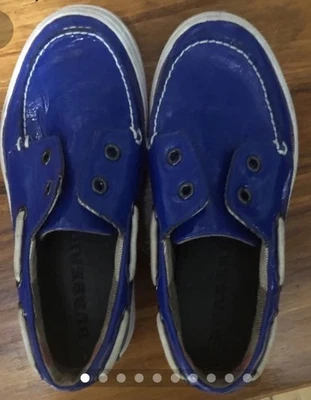 Туфли для мальчиков Burberry лакированная кожа королевский синий размер 12,5 30 дюймов британский размер  - Изображение 1 из 4