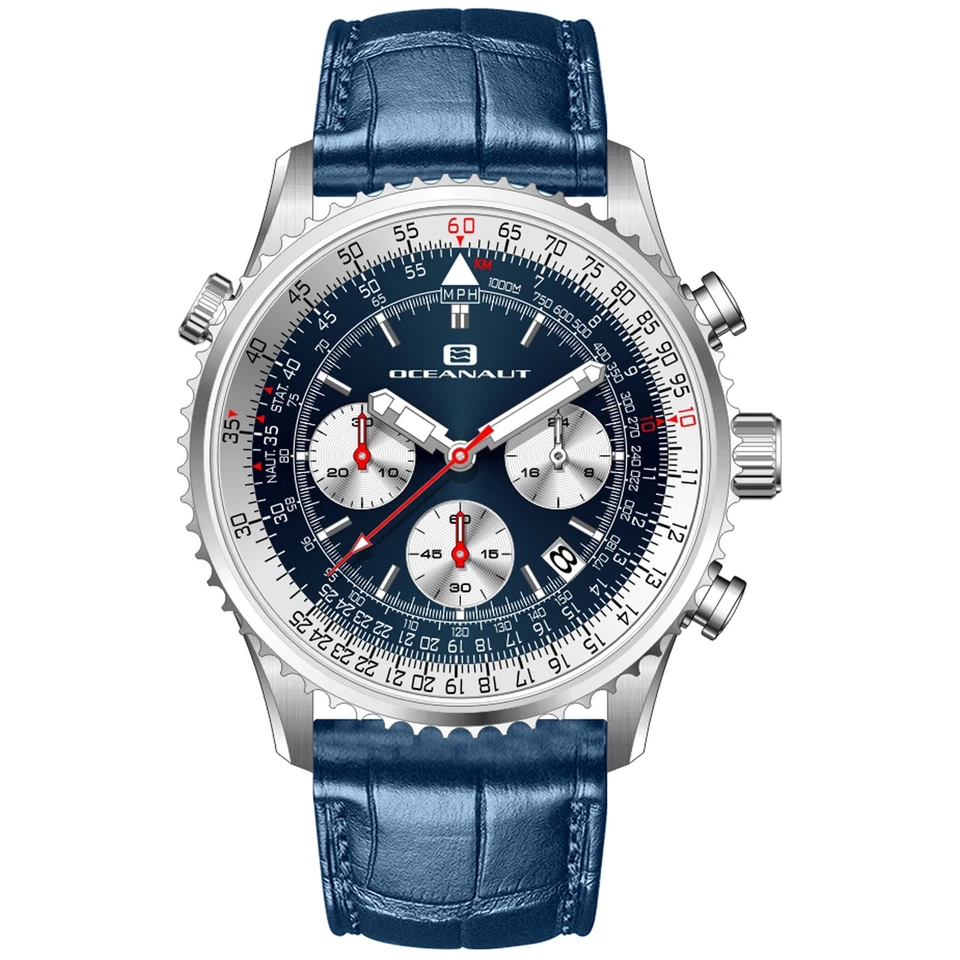 Oceanaut男士腕表Flight蓝色表盘腕表-OC0127 — 第 1/1 张图片