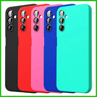 Cover per Samsung Galaxy A14 4G 5G Silicone Custodia Protezione Pellicola Vetro - Immagine 1 di 4