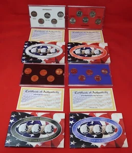 1999 Denver, Philadelphia, Gold, Platinum, State Quarter Collection - Picture 1 of 3