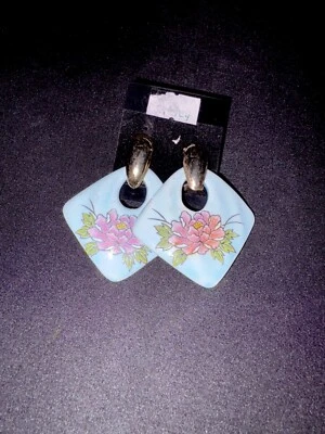 Precioso par de pendientes de cerámica Foto 1 de 4