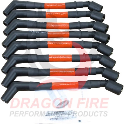 Juego de cables enchufables DRAGON FIRE rojo 40 ohmios 15 mm para Chevy LS 99-17 bobina redonda/cuadrada Foto 1 de 4