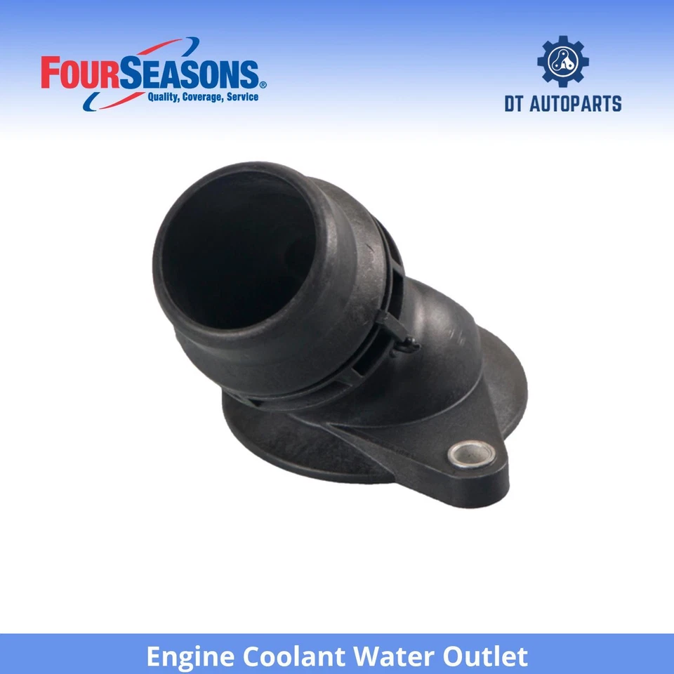 For 2010-2016 Audi A5 Engine Coolant Water Outlet 4 Seasons 2011 2012 2013 2014 - Image 1 of 4