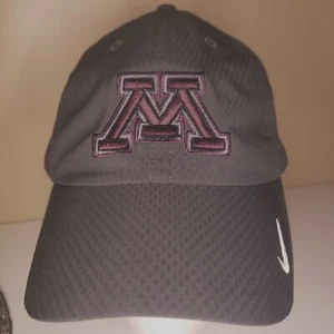Minnesota Golden Gophers Cap Hat Strapback OSFA Gray Nike Golf Heritage86 EUC - Picture 1 of 9