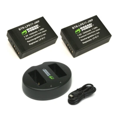 Wasabi Power Battery (2-Pack) and Dual Charger for Canon LP-E17 - Image 1 of 3