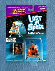 ESPACIO POD PERDIDO EN EL ESPACIO CON CLIP DE PELÍCULA ORIGINAL 2" ALTO JOHNNY LIGHTNING 1998 - Imagen 1 de 2