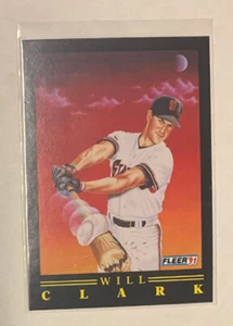 WILL CLARK 1991 Fleer Pro-Visions #2 Insert Card GIANTS - Picture 1 of 2