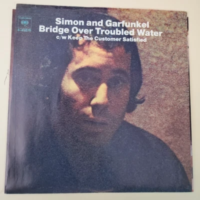 Simon And Garfunkel BRIDGE OVER TROUBLED WATER (ROCK 45/PS) #45079 PLAYS VG++ - Image 1 of 4