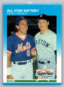 1987 Fleer All Star Battery Clemens & Carter #634 - Picture 1 of 2