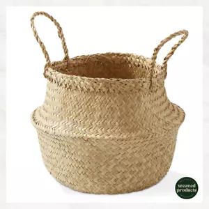 Philippine Artisan Seagrass Basket - Picture 1 of 4