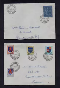 LUXEMBOURG 1957-58 3xDIFF'T FIRST DAY COVERS INC CHILDRENS CLINIC PROECT 3F.r - Picture 1 of 2