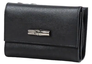 LONGCHAMP ROSEAU Compact Wallet - Black - Bild 1 von 12