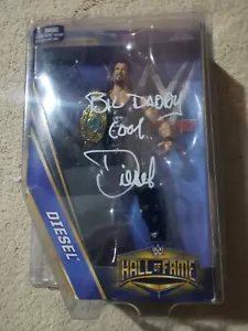 WWE ELITE Opened HALL OF FAME DIESEL FIGURE leg-17 Signed Autographed See Pic - Picture 1 of 11