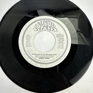 Barry White Any Fool Could See Promo Record 45 RPM Vinyl - Picture 1 of 2