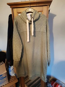 Gina Benotti Long Hoodie/ Kleid Hellgrün Gemustert Neu Mit Etikett Gr. 50/52 - Bild 1 von 5