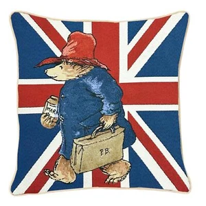 Sofakissenbezug Webstoff Union Jack Paddington Bär Design Signare  - Bild 1 von 1