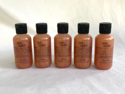 Philosophy Shampoo Shower Gel Bubble Bath Apple Cider 2 oz = 10 oz LOT OF 5 - Image 1 of 3