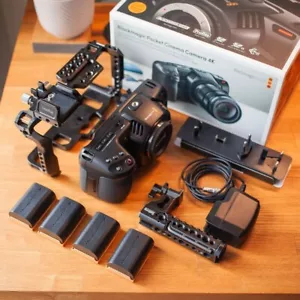 Blackmagic Cinema Camera 4K Small Rig Full Cage Kot EF Mount - Picture 1 of 18