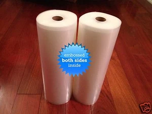 2 ROLLS COMBO 8" x 50' Food & Storage Vacuum Sealer Bags! Great Money Saver! - Picture 1 of 5