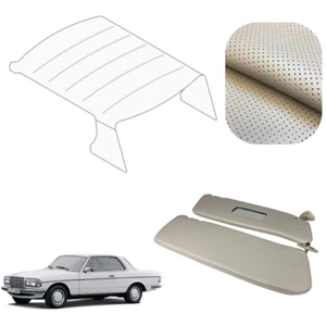 Perforated Cream Roof & Visors Kit For Mercedes W123 Coupe – No Sunroof - Foto 1 di 4