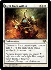Light from Within - Foil Eventide 1x - Moderately Played, English MTG Magic
