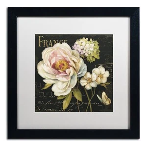 Trademark Fine Art Marche de Fleurs on Black Wall Decor by Lisa Audit, 16" x ... - Picture 1 of 7